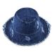 Summer Washed Denim Sun Hat Women Fashion Tassel Floppy Cap Ladies Wide Brim Beach Bucket Hats Female Cotton foldable Chapeu