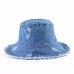 Summer Washed Denim Sun Hat Women Fashion Tassel Floppy Cap Ladies Wide Brim Beach Bucket Hats Female Cotton foldable Chapeu