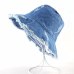 Summer Washed Denim Sun Hat Women Fashion Tassel Floppy Cap Ladies Wide Brim Beach Bucket Hats Female Cotton foldable Chapeu