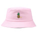 Unisex Sun Hats Women Pineapple Sunscreen Bucket Hats Men Sunbonnet Fedoras Solid Color Summer Beach Cap Wholesale 906