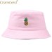 Unisex Sun Hats Women Pineapple Sunscreen Bucket Hats Men Sunbonnet Fedoras Solid Color Summer Beach Cap Wholesale 906