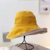 Women Fashion Casual Cycling Foldable Bucket Hat Summer Travel Gift Wide Brim Solid Soft Outdoor Sports Sun Protection Beach