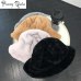 retro color thick warm fur leisure hat Women Winter Hat flat caps Wool Mixed Outdoor Beanies Baggy Headwear Cap wholesale