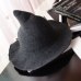 women modern witch hat men Along the sheep wool cap knitting fisherman hat Female fashion witch pointed basin bucket hat