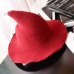 women modern witch hat men Along the sheep wool cap knitting fisherman hat Female fashion witch pointed basin bucket hat