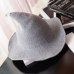 women modern witch hat men Along the sheep wool cap knitting fisherman hat Female fashion witch pointed basin bucket hat