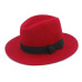 100% Wool Wide Brim Floppy Felt Trilby Bowknot Fedora Hat For Elegant Womem Ladies Winter Auturmn Cashmere Gangster Church Hat 5