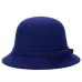 2015 Vogue Ladies Women Girls Vintage Wool Felt Bowler Derby Fedora Trilby Bowknot Fedoras Hat Cap For Woman