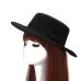 2016 Autumn Winter Mens Hats Fedoras Vintage Women Girls Felt Fedoras Flat Top Jazz Hat Church Hats Bucket Hat Chapeau