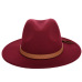 2017 Retro Women Fedora Felt Hat For Women Ladies Fedoras Autumn Winter Jazz Hat Imitation Woolen Flat Brim Bowler Church Hat