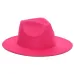 2018 Autumn Winter Womens Felt Hat Fedoras Big Brim Hats For Women British Style Vintage Church Hats Lady Flat Brim Fedoras