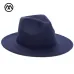 2018 Autumn Winter Womens Felt Hat Fedoras Big Brim Hats For Women British Style Vintage Church Hats Lady Flat Brim Fedoras
