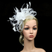 Banquet Fedoras Fascinator Headband Women Derby Day Party Hat Bridal Hair Accessory Wedding Cocktail Gift Feather Mesh Bowknot