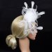 Banquet Fedoras Fascinator Headband Women Derby Day Party Hat Bridal Hair Accessory Wedding Cocktail Gift Feather Mesh Bowknot