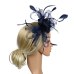 Banquet Fedoras Fascinator Headband Women Derby Day Party Hat Bridal Hair Accessory Wedding Cocktail Gift Feather Mesh Bowknot