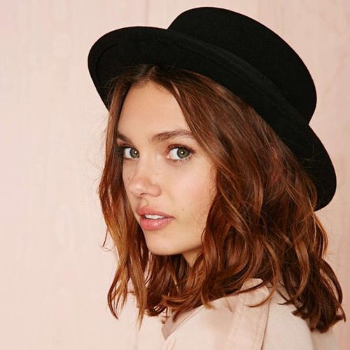 Brand New Wool Boater Flat Top Hat For Women's Felt Wide Brim Fedora Hat Laday Prok Pie Chapeu de Feltro Bowler Gambler Top Hat