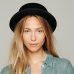 Brand New Wool Boater Flat Top Hat For Women's Felt Wide Brim Fedora Hat Laday Prok Pie Chapeu de Feltro Bowler Gambler Top Hat