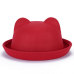 [DINGDNSHOW] 2019 Fashion Trend Fedora Hat Unique Cute Adult Wool Winter and Autumn Floppy Hat With Ears Female Gorro for Women