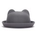 [DINGDNSHOW] 2019 Fashion Trend Fedora Hat Unique Cute Adult Wool Winter and Autumn Floppy Hat With Ears Female Gorro for Women