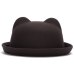 [DINGDNSHOW] 2019 Fashion Trend Fedora Hat Unique Cute Adult Wool Winter and Autumn Floppy Hat With Ears Female Gorro for Women