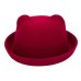 [DINGDNSHOW] 2019 Fashion Trend Fedora Hat Unique Cute Adult Wool Winter and Autumn Floppy Hat With Ears Female Gorro for Women