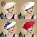 FS Fascinators Black And White Weddings Pillbox Hat For Women Straw Fedora Vintage Ladies Church Dress Sinamay Derby Hats