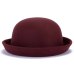 Fashion Parent-child bowler hat wool felt Fedora hats for Women Girls Children solid Cat Ear formal cap trilby Sombrero Derby