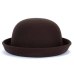 Fashion Parent-child bowler hat wool felt Fedora hats for Women Girls Children solid Cat Ear formal cap trilby Sombrero Derby