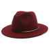 Fashion Wool Women Outback Fedora Hat For Winter Autumn ElegantLady Floppy Cloche Wide Brim Jazz Caps Size 56-58CM K40