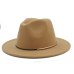 Fashion Wool Women Outback Fedora Hat For Winter Autumn ElegantLady Floppy Cloche Wide Brim Jazz Caps Size 56-58CM K40