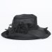 Fasion Women Wedding Formal Church Organza Wide Brim Hat  Fedoras