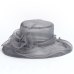 Fasion Women Wedding Formal Church Organza Wide Brim Hat  Fedoras