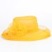 Fasion Women Wedding Formal Church Organza Wide Brim Hat  Fedoras