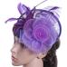 Hair Accessories Elegant Lady Cap Fashion Women Fascinator Mesh Hat Ribbons And Feathers Wedding Party Hat chapeu feminino