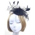 Lady Feather Fascinator Cocktail Hat Hairpins for Wedding Party Clip French Mesh Veil Hair Band Hair Accessories hat