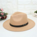 MUQGEW Winter Autumn Imitation Woolen hats Women Men Ladies Top Jazz Hat  European American Round Caps Bowler Hats chapeu