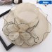 New Trendy Summer Hats For Women Organza Floral Wedding Fedoras Formal  Hats Wide Brim Sunhat Beach Church Hat