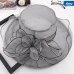 New Trendy Summer Hats For Women Organza Floral Wedding Fedoras Formal  Hats Wide Brim Sunhat Beach Church Hat