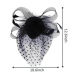 New style hot sale Party Fascinator Hair Accessory Feather Clip Hat Flower Lady Veil Wedding Decor