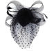 New style hot sale Party Fascinator Hair Accessory Feather Clip Hat Flower Lady Veil Wedding Decor