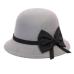 Tops Women's New Fashion Casual Soft Women's Crushable Wool Felt Outback Hat Panama Hat Wide Brim with Bow 25