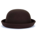 Trendy Women Girl Solid color Bowler Derby Wool felt Hat Ladies Children Dome Fedoras Trilby Welcomed Parent-child Cap GH-569