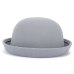 Trendy Women Girl Solid color Bowler Derby Wool felt Hat Ladies Children Dome Fedoras Trilby Welcomed Parent-child Cap GH-569