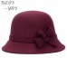 Vogue Ladies Women Girls  Flowers Hats Trendy Derby Wool Bowler Fall Winter Warm Lovers Fedoras Princess caps chapeau femme