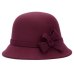 Vogue Ladies Women Girls  Flowers Hats Trendy Derby Wool Bowler Fall Winter Warm Lovers Fedoras Princess caps chapeau femme