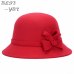 Vogue Ladies Women Girls  Flowers Hats Trendy Derby Wool Bowler Fall Winter Warm Lovers Fedoras Princess caps chapeau femme