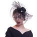 WELROG Fascinators Hat Women Flower Mesh Ribbons Feathers Fedoras Hat Headband or a Clip Cocktail Tea Party Headwewar for Girls