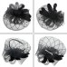 WELROG Fascinators Hat Women Flower Mesh Ribbons Feathers Fedoras Hat Headband or a Clip Cocktail Tea Party Headwewar for Girls