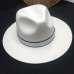 White wool  hat big brim hat socialite elegant female retro joker men&women for hat fedoras