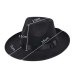 Winter Vintage Warm Sun-shade Panama Fshion   Gangster Cap Hard Wide Brim Fedora Trilby  Felt Hat British Style Women  Men